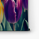 Collage van gele en paarse tulpen