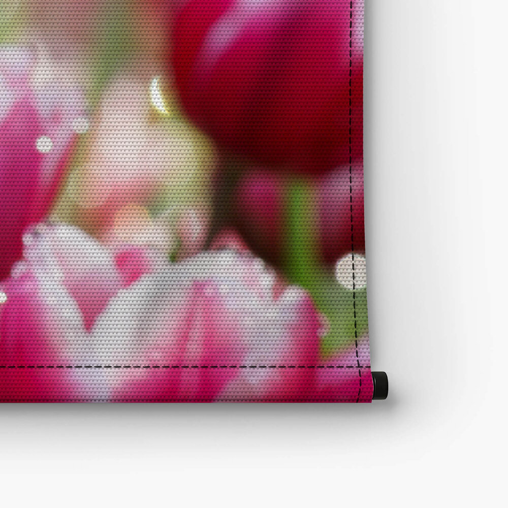 Roze tulpen in ochtenddauw