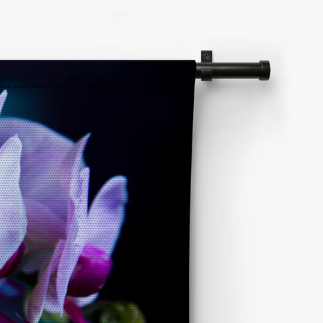 Fragiele lila orchidee