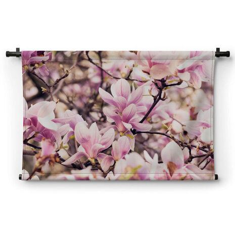 Takken vol bloeiende magnolia