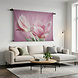 Roze tulp helemaal geopend