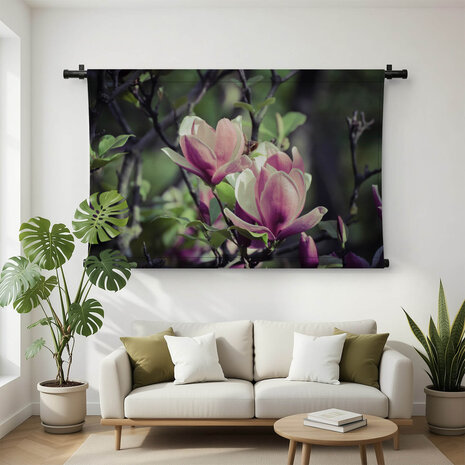 Twee ontluikende bloemen magnolia