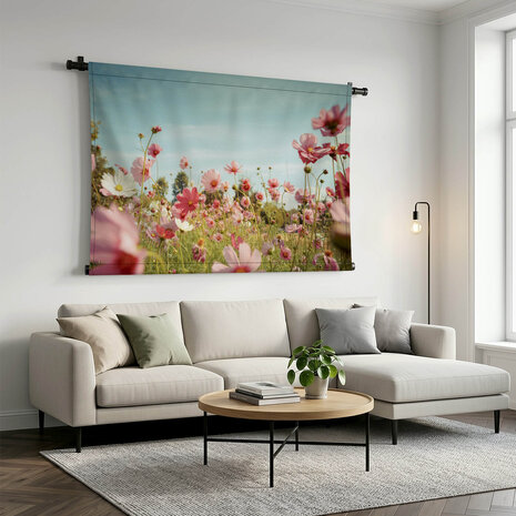 Cosmos bloemen in tuin