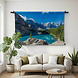 Prachtige Moraine bergmeer in de Canadese Rocky Mountains