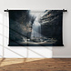 Waterval in een grot in een mysterieuze omgeving