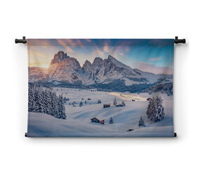 Bergdal in de winter