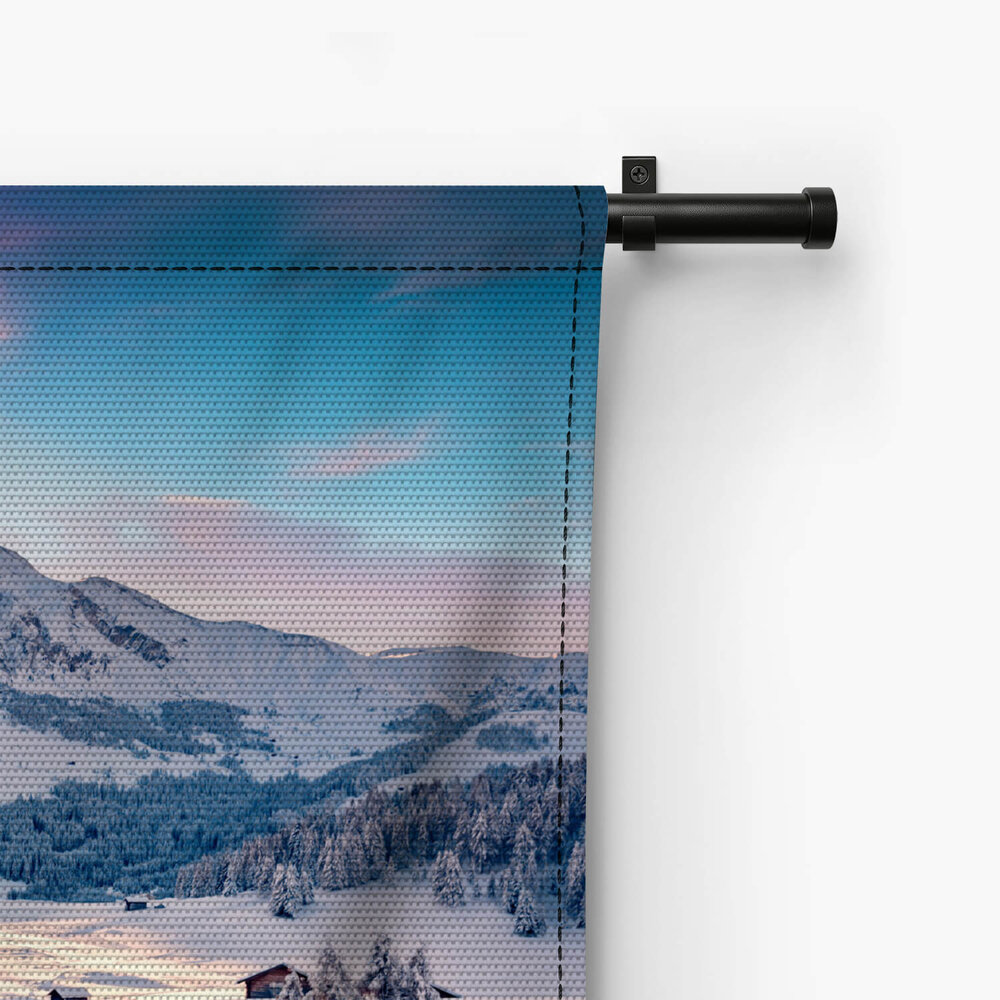 Bergdal in de winter