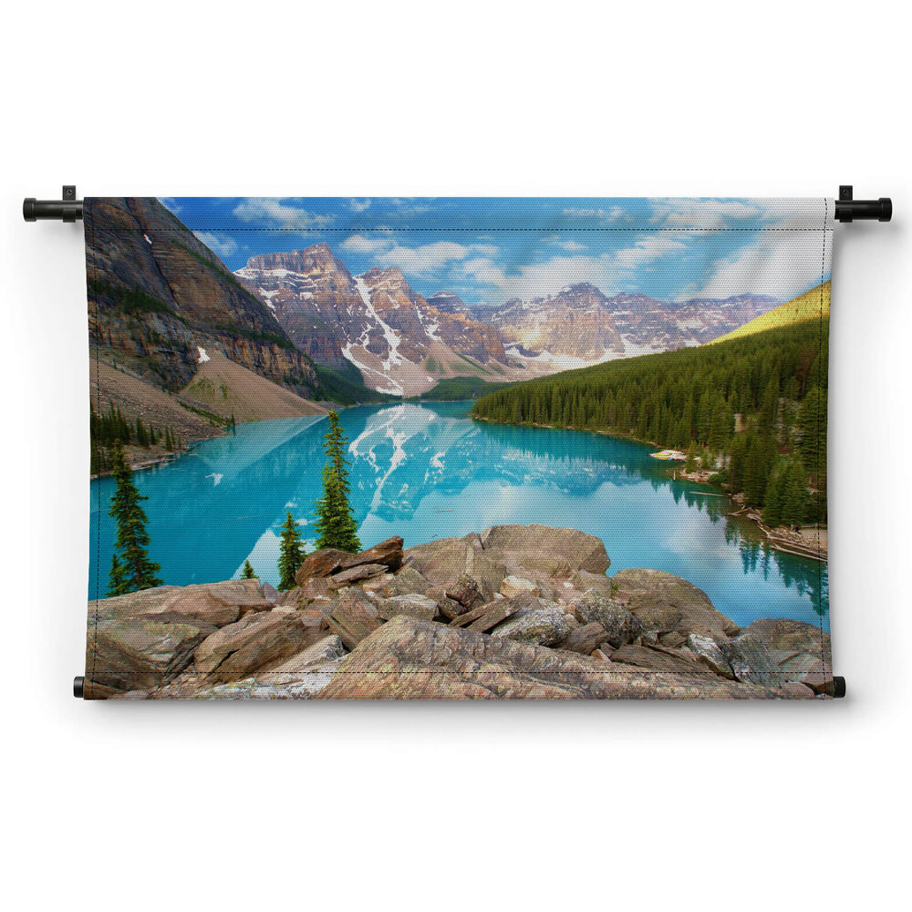 Bergmeer in de Rocky Mountains van Canada