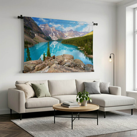 Bergmeer in de Rocky Mountains van Canada