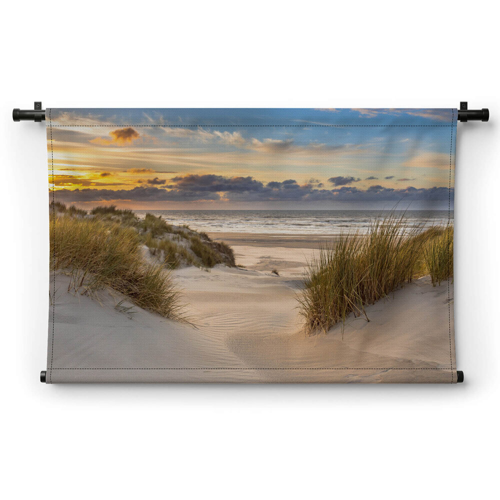 Prachtige Hollandse duinen en zee
