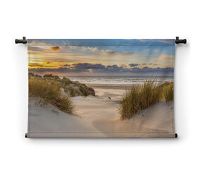 Prachtige Hollandse duinen en zee