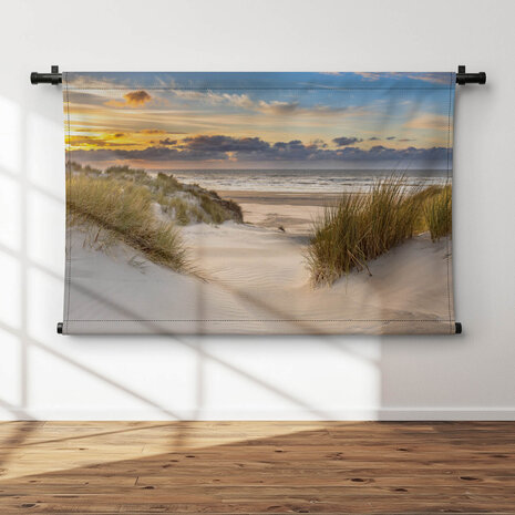 Prachtige Hollandse duinen en zee
