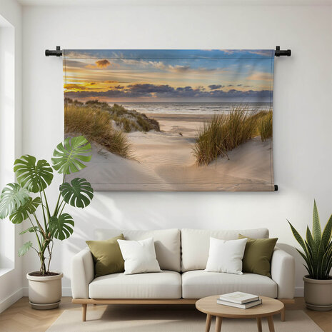 Prachtige Hollandse duinen en zee