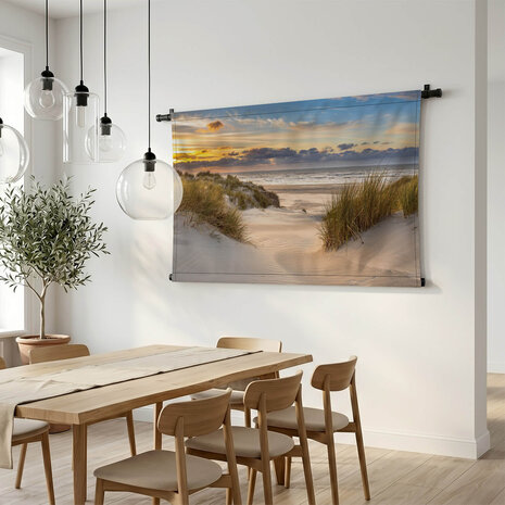 Prachtige Hollandse duinen en zee