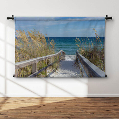 Onderweg naar het strand