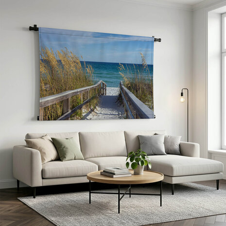 Onderweg naar het strand