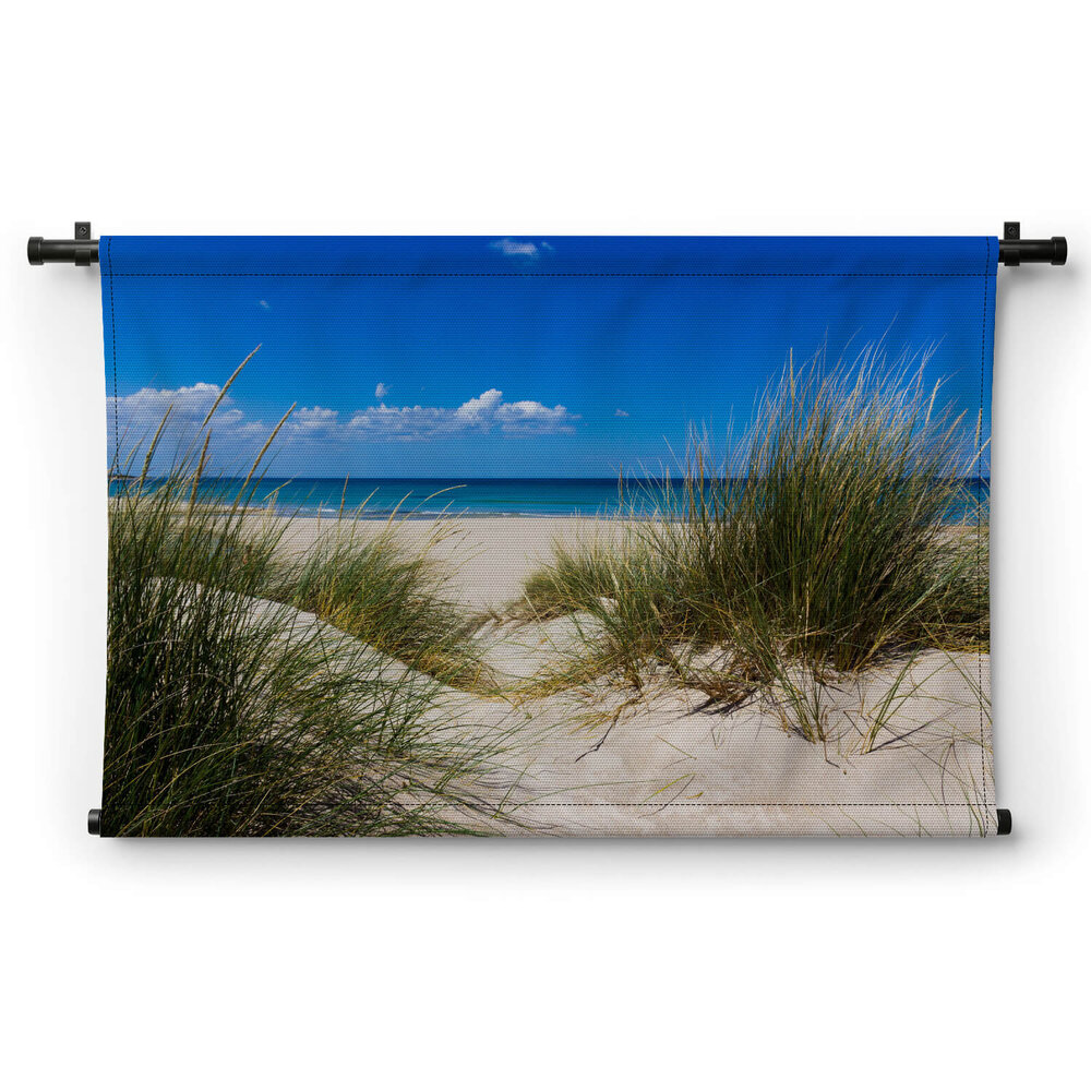 Zandduinen voor een zonnig strand