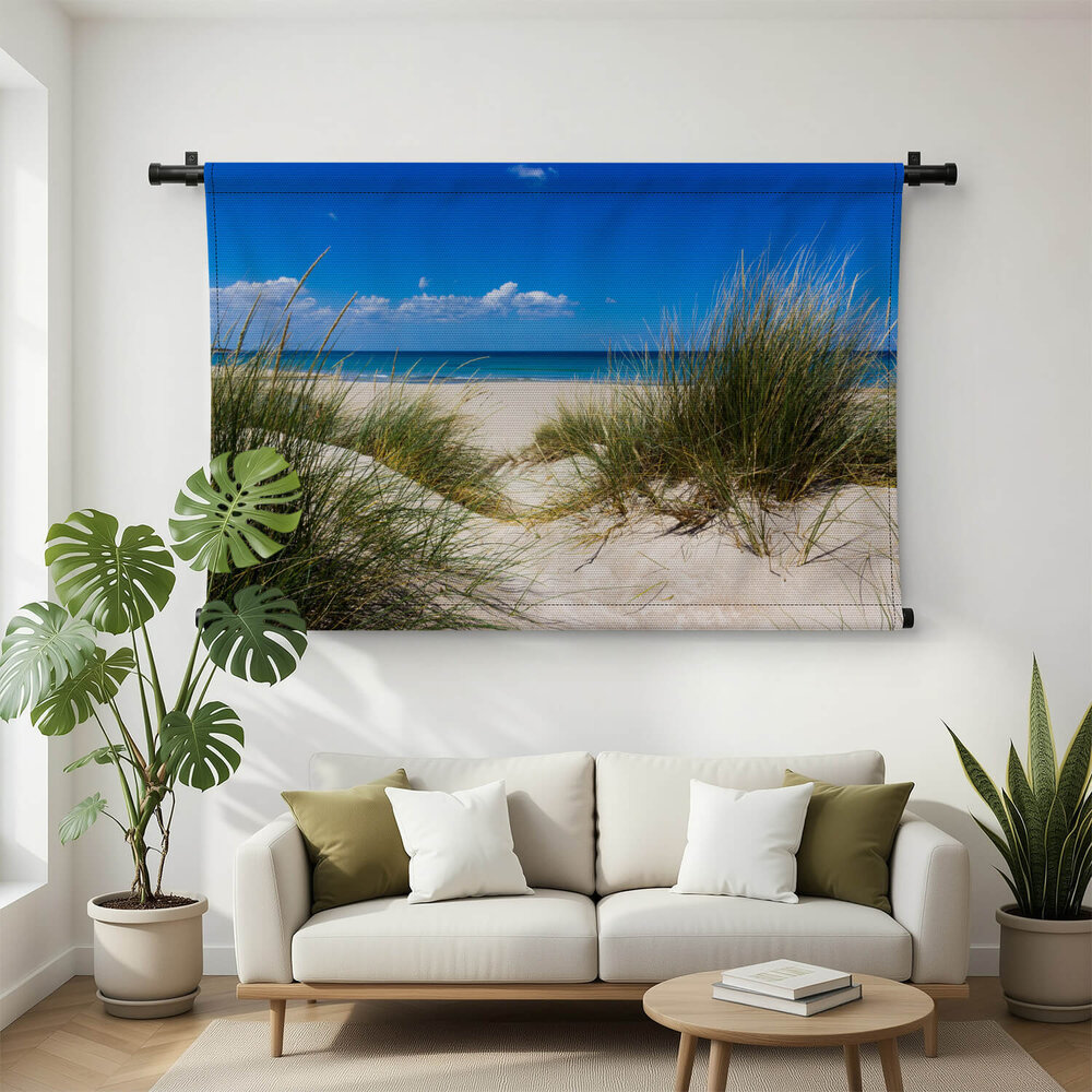 Zandduinen voor een zonnig strand