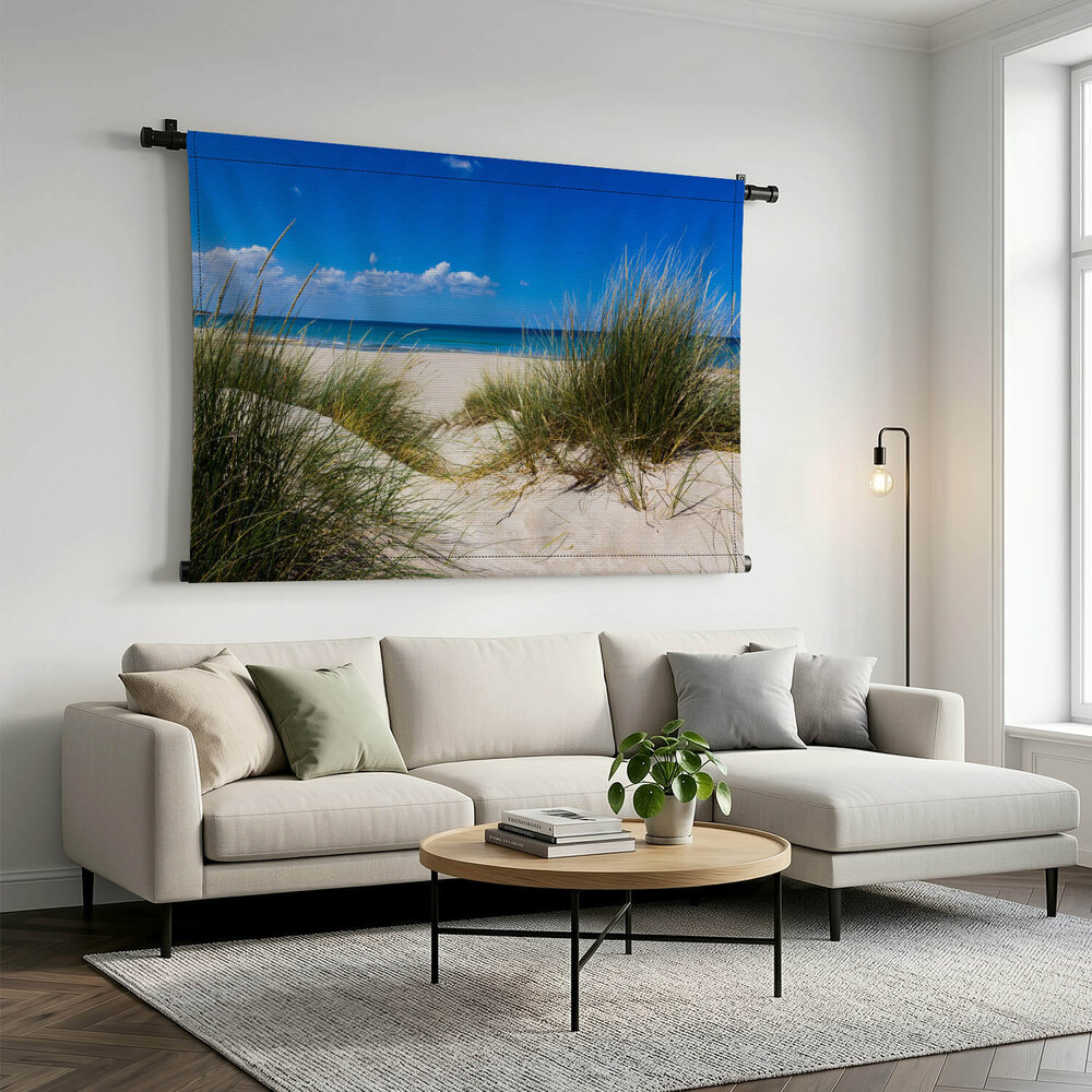 Zandduinen voor een zonnig strand