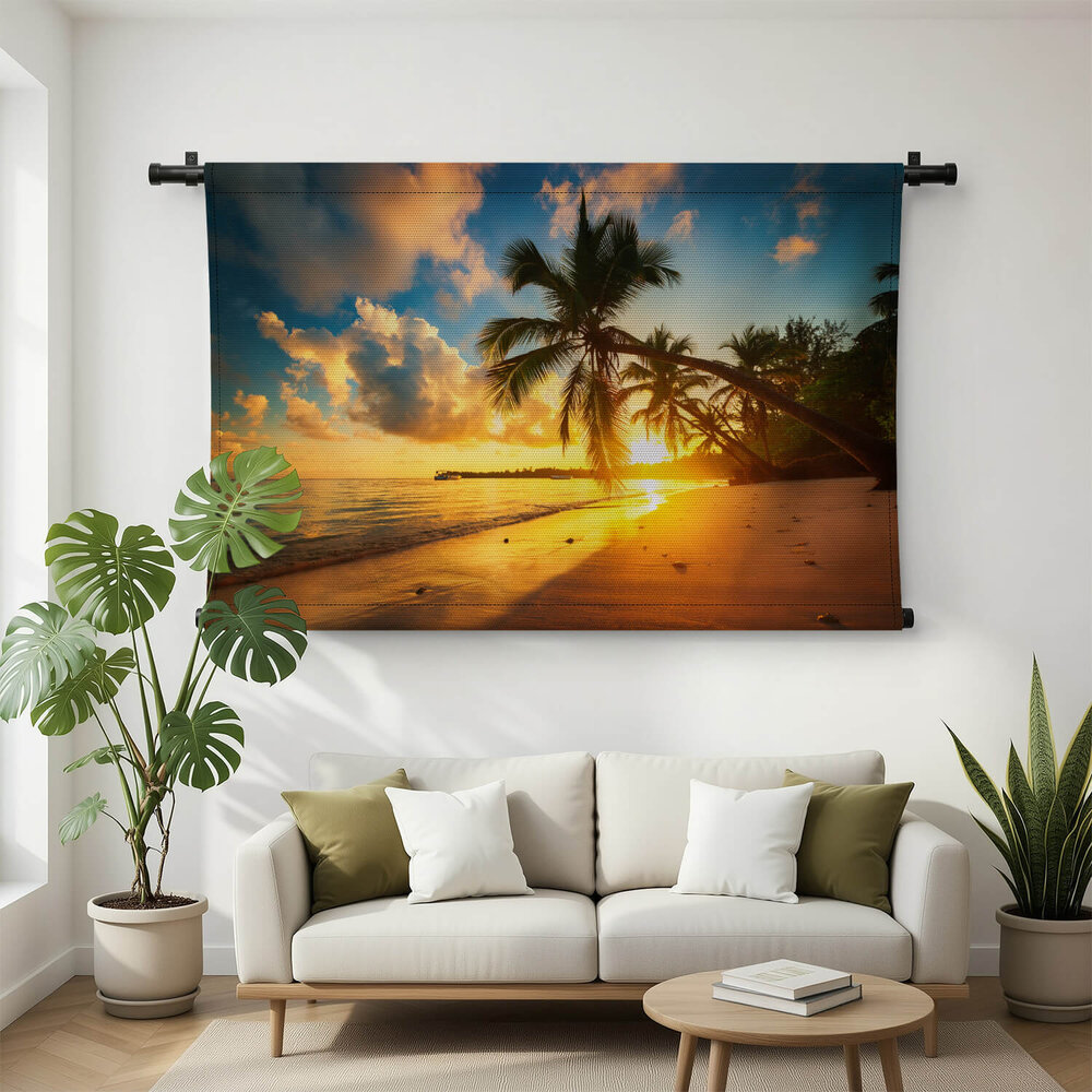 Tropisch strand in de Dominicaanse Republiek