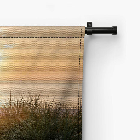 Ondergaande zon boven de zee