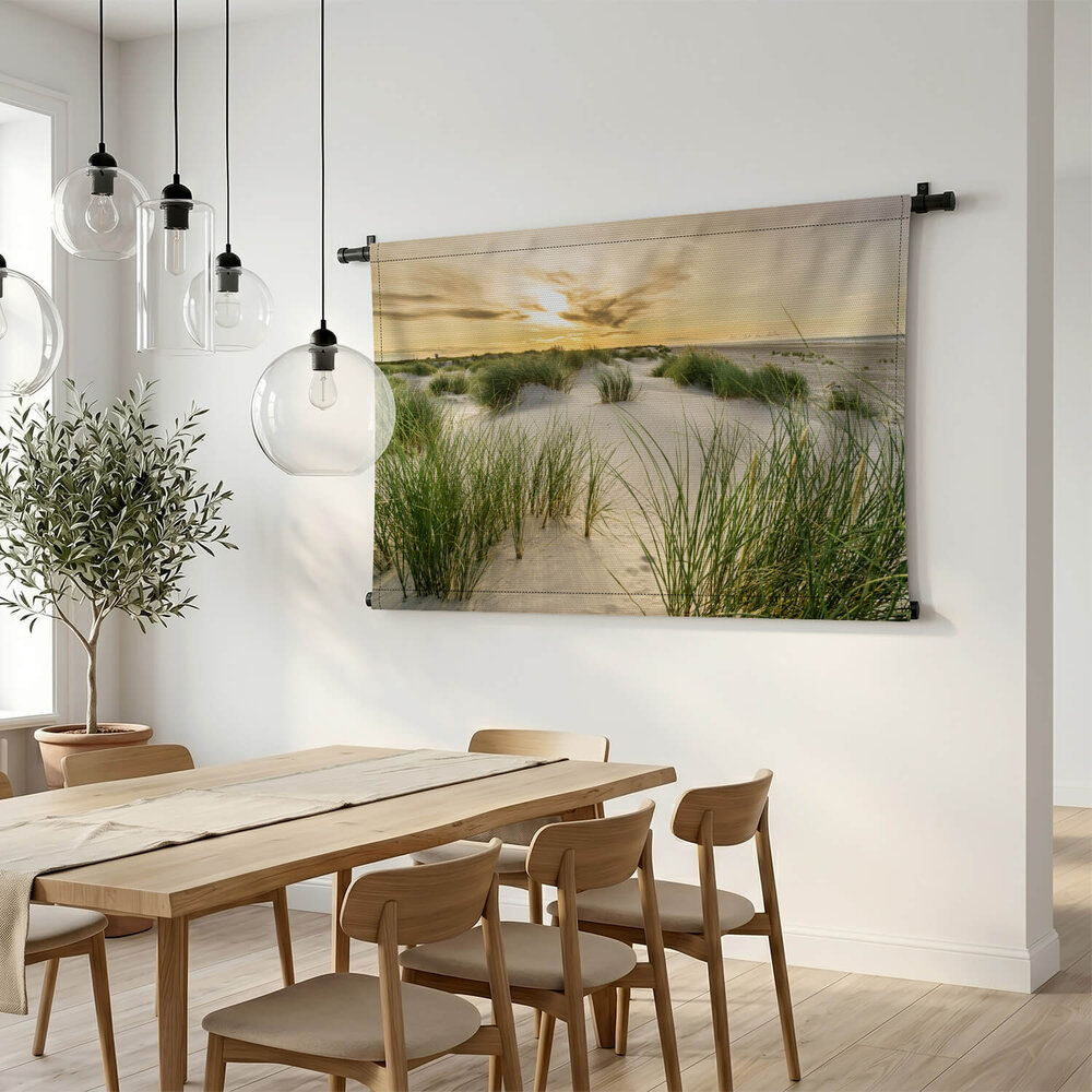 Duinenlandschap in het zonnelicht