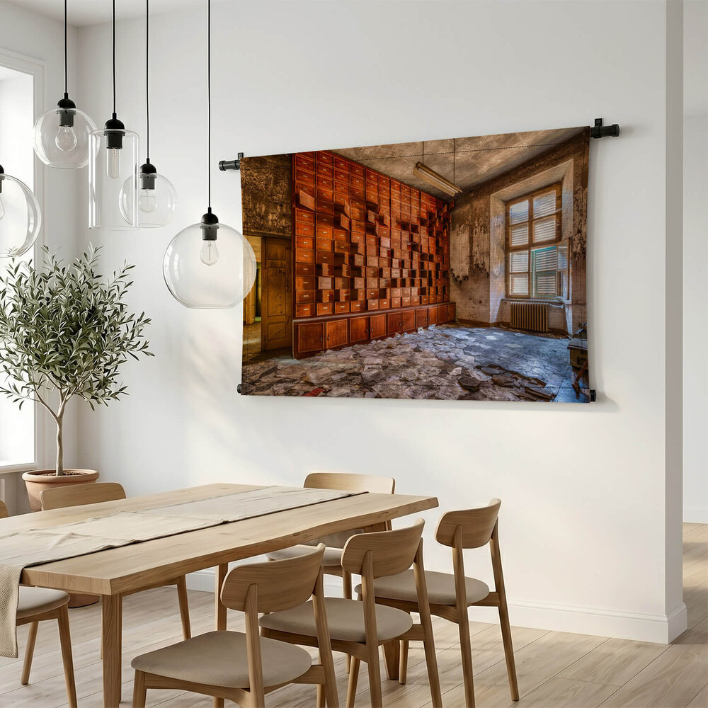 Oude verlaten psychiatrische kliniek