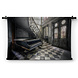 Piano in verlaten kasteeltje in Frankrijk