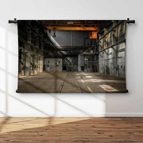 Industrieel interieur van een oud fabrieksgebouw