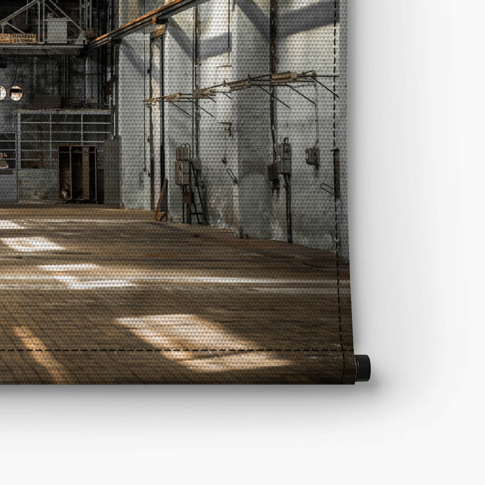 Industrieel interieur van een oud fabrieksgebouw