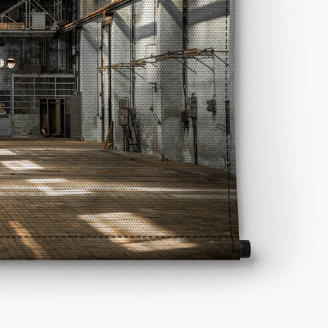 Industrieel interieur van een oud fabrieksgebouw