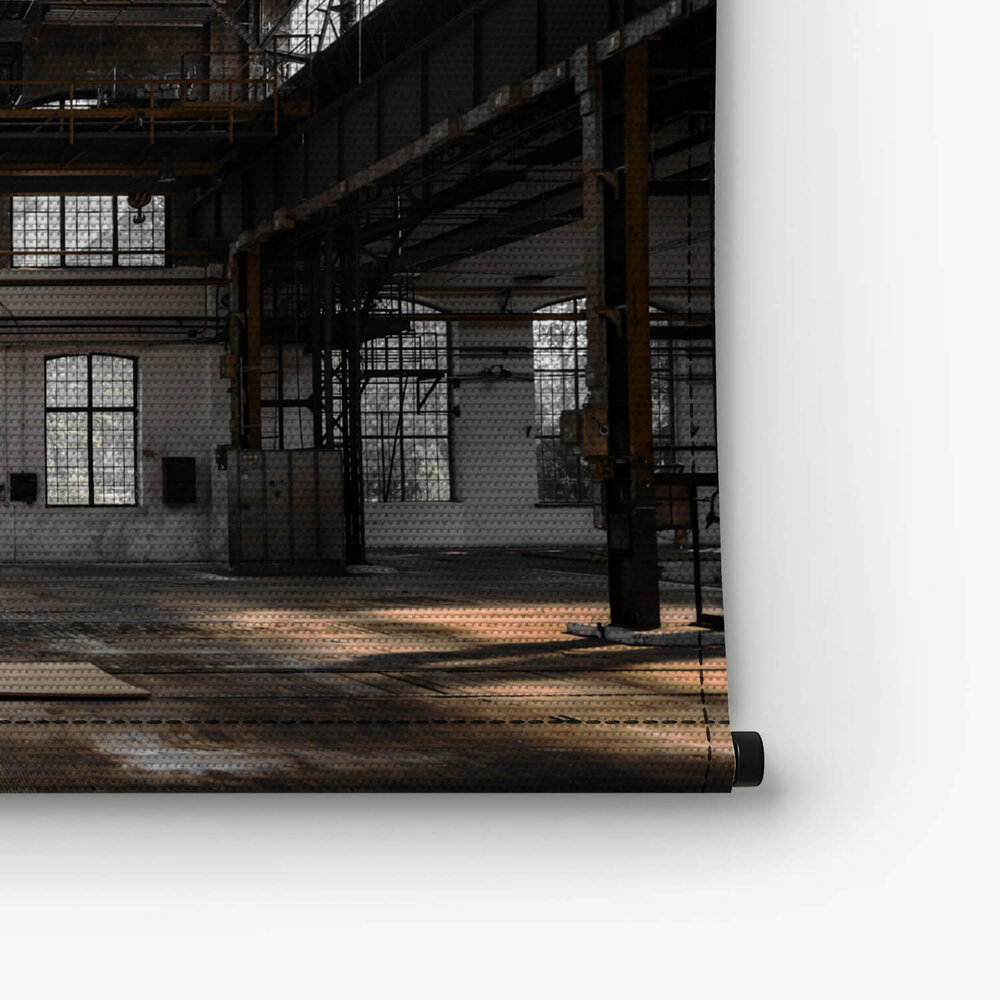 Industrieel interieur van een oude fabriekslocatie