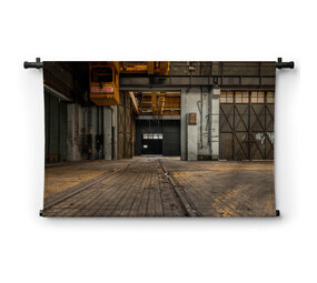 Industrieel interieur van een oude fabriek