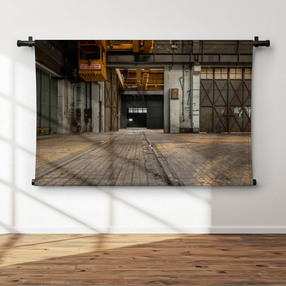 Industrieel interieur van een oude fabriek