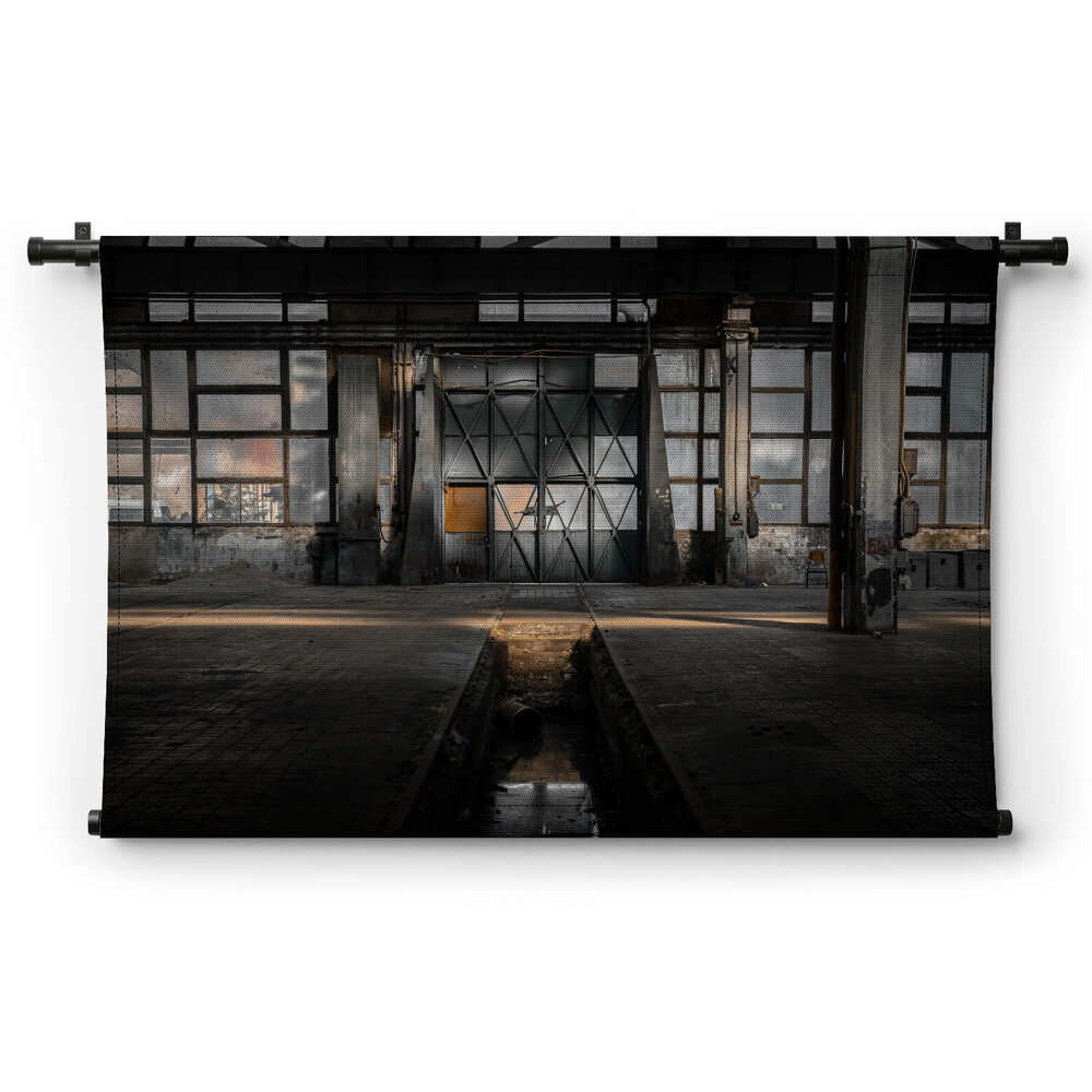 Inrichting van een verlaten industriegebouw