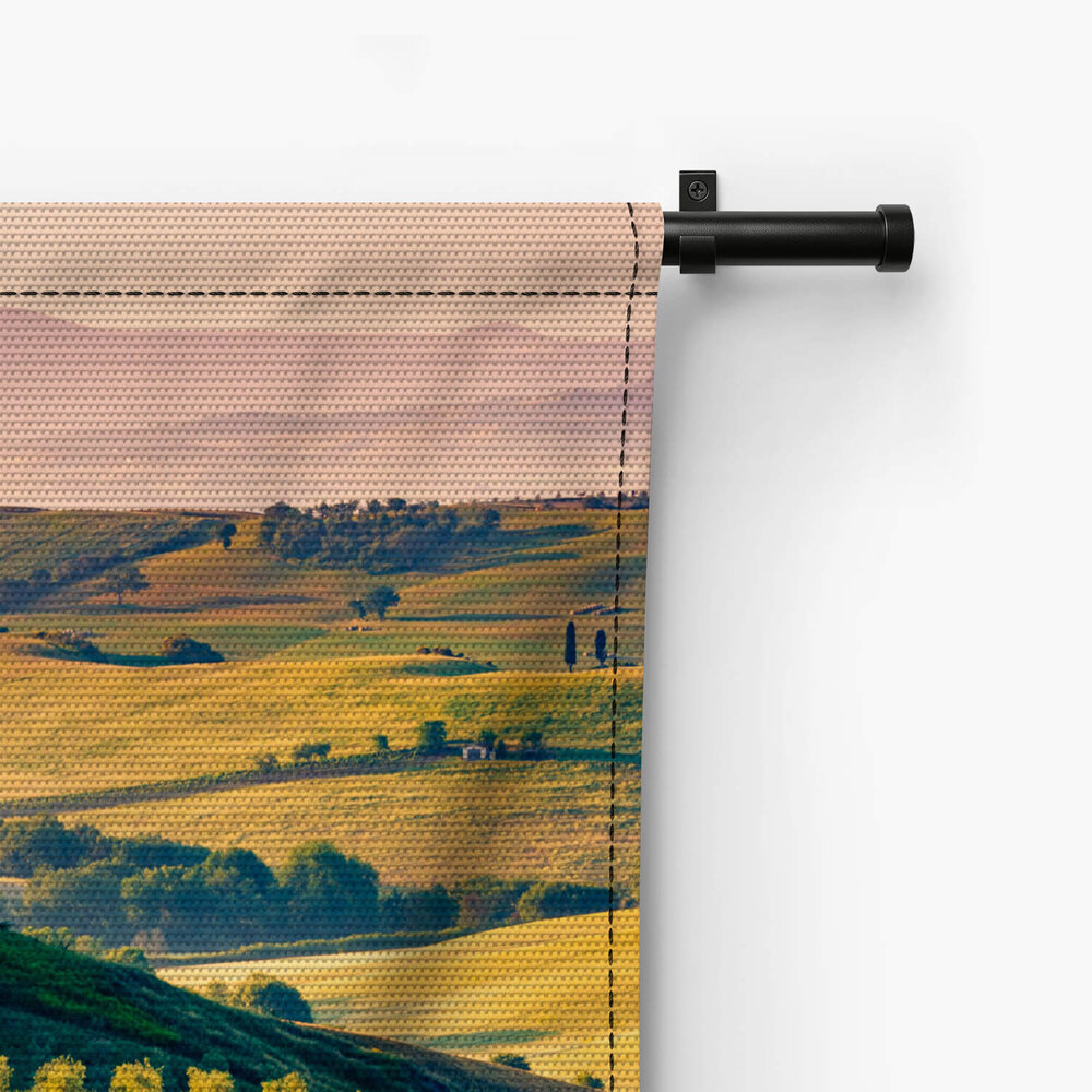 Het uitgestrekte landschap van Toscane