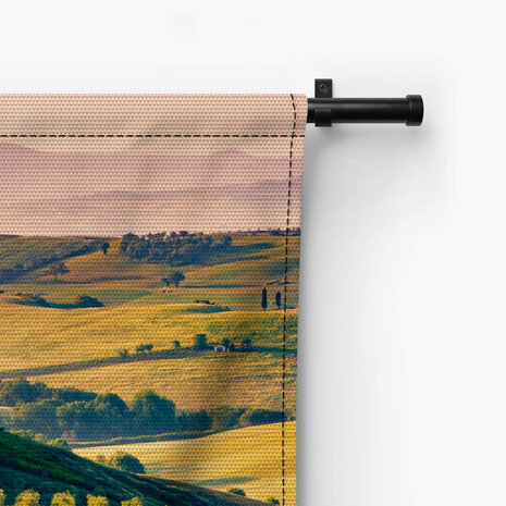 Het uitgestrekte landschap van Toscane