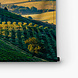 Het uitgestrekte landschap van Toscane