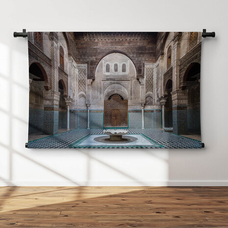 Interieur van oude Marokkaanse school