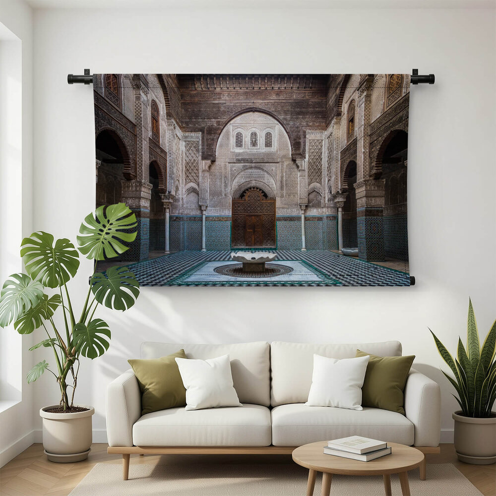 Interieur van oude Marokkaanse school
