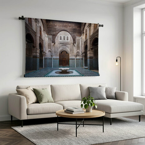 Interieur van oude Marokkaanse school