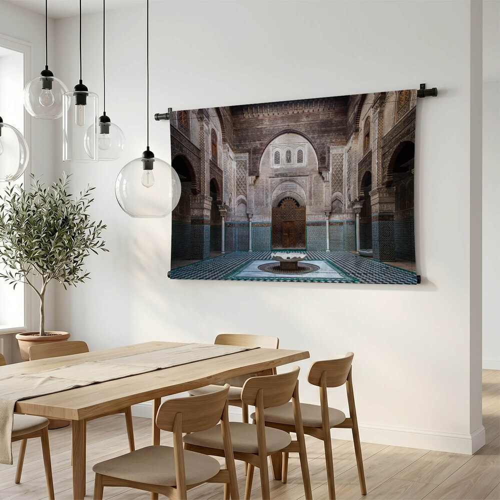 Interieur van oude Marokkaanse school