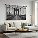 New York Brooklyn Bridge in zwart-wit