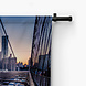 Nachtscene van de beroemde Brooklyn Bridge