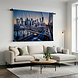 Nachtscene van de beroemde Brooklyn Bridge