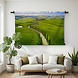 Slingerend door de groene velden van Toscane