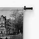 Gracht van Amsterdam in zwart-wit