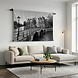 Gracht van Amsterdam in zwart-wit