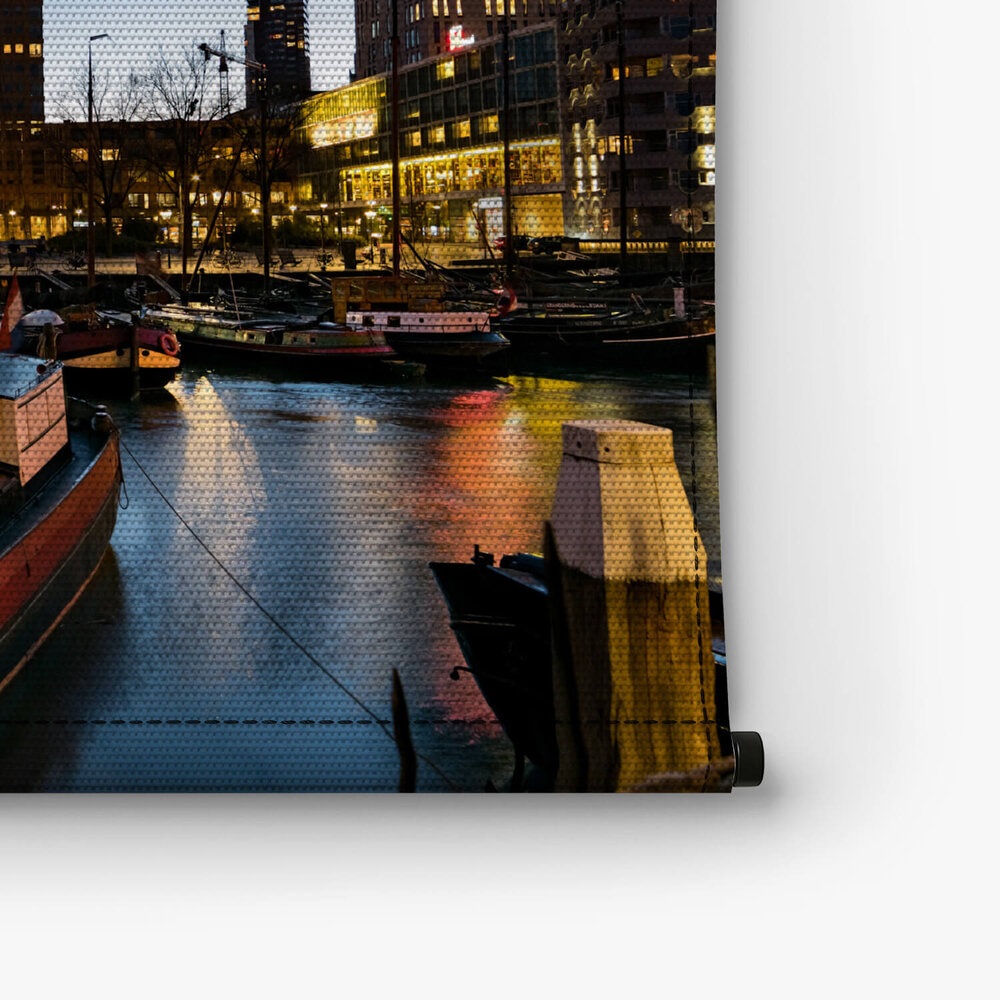 Drukte in de haven van Rotterdam