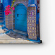 Pittoresk pleintje met blauwe huizen in Chefchaouen